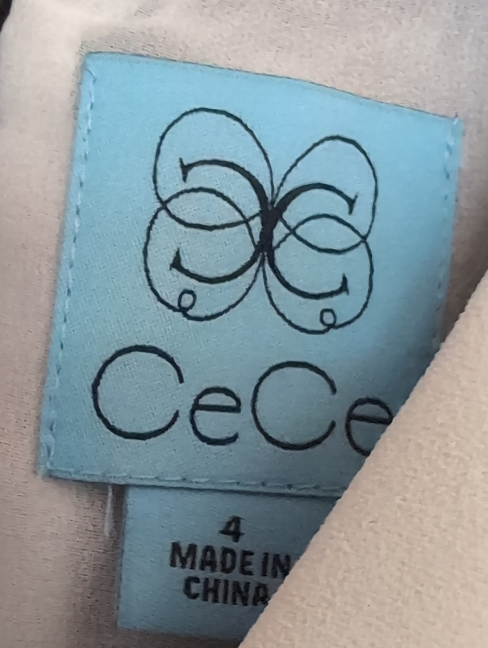 CeCe Black Mini Dress with White Peter Pan Collar - Picture 2 of 6